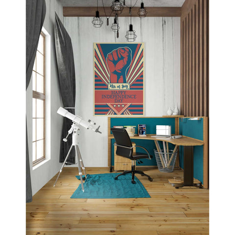 Image of 'Independence Day Fist' Canvas Wall Art,26 x 40