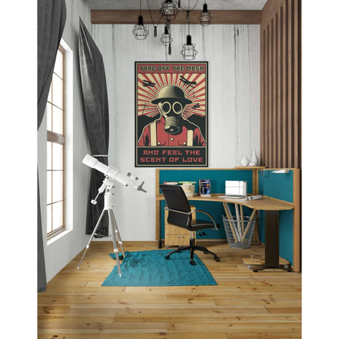 Image of 'Gas Mask' Canvas Wall Art,26 x 40