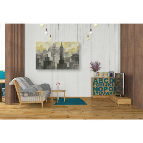 Image of 'City Blocks Neutral' by Albena Hristova, Canvas Wall Art,40 x 26