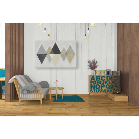 Image of 'Mod Triangles II Archroma' by Michael Mullan, Canvas Wall Art,40 x 26