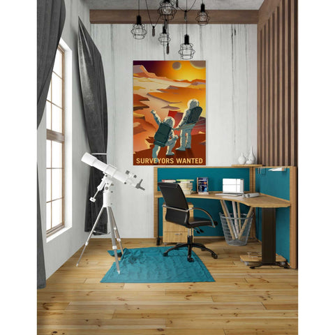Image of 'Mars Explorer Series: Surveyors Wanted' Canvas Wall Art,26 x 40