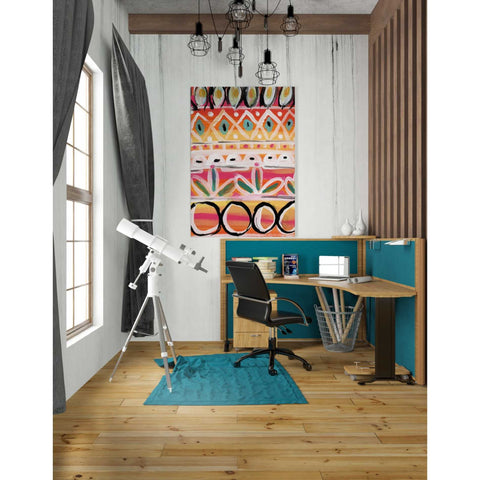 Image of 'Fiesta V' by Linda Woods, Canvas Wall Art,26 x 40