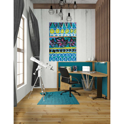 Image of 'Pattern Painting I' by Linda Woods, Canvas Wall Art,26 x 40