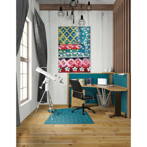 Image of 'Pattern Painting IV' by Linda Woods, Canvas Wall Art,26 x 40