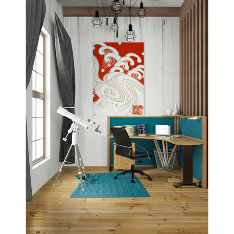 Image of 'Wave A' by Zigen Tanabe, Giclee Canvas Wall Art