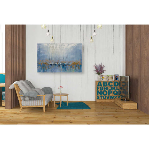 Image of 'Boats in the Harbor' by Silvia Vassileva, Canvas Wall Art,26 x 40