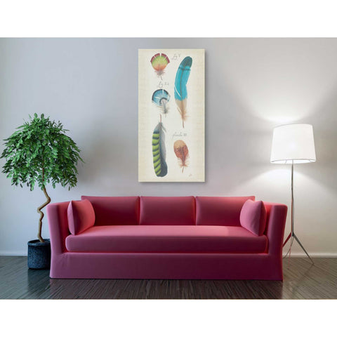 Image of 'Ornithology IV Panel' by Daphne Brissonet, Canvas Wall Art,30 x 60