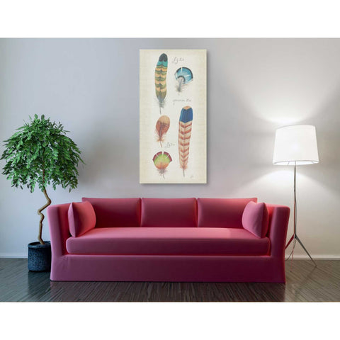 Image of 'Ornithology III Panel' by Daphne Brissonet, Canvas Wall Art,30 x 60