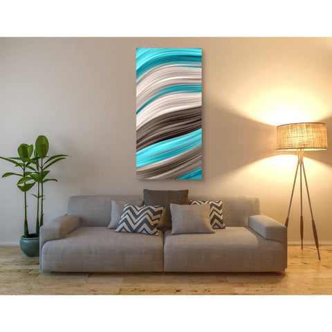 Image of 'Aqua Sweep I' by James Burghardt Giclee Canvas Wall Art