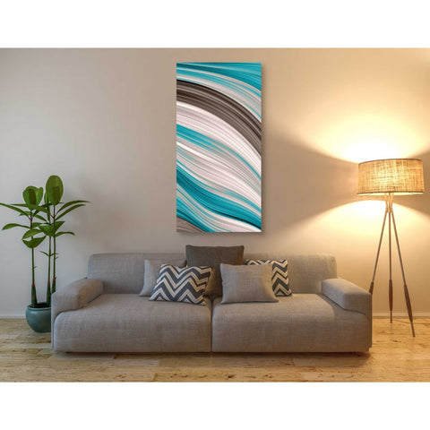 Image of 'Aqua Sweep II' by James Burghardt Giclee Canvas Wall Art