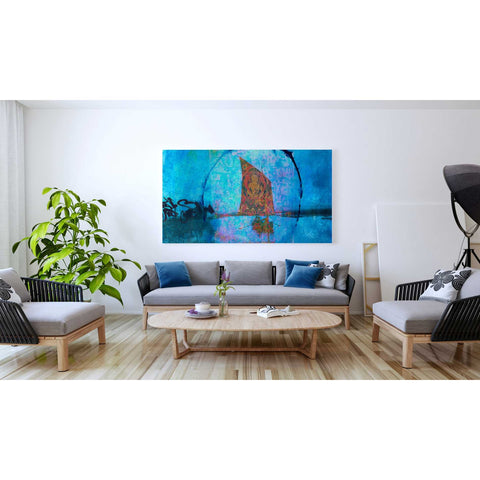 Image of 'Buddhist Sailboat' by Elena Ray Canvas Wall Art,30 x 60