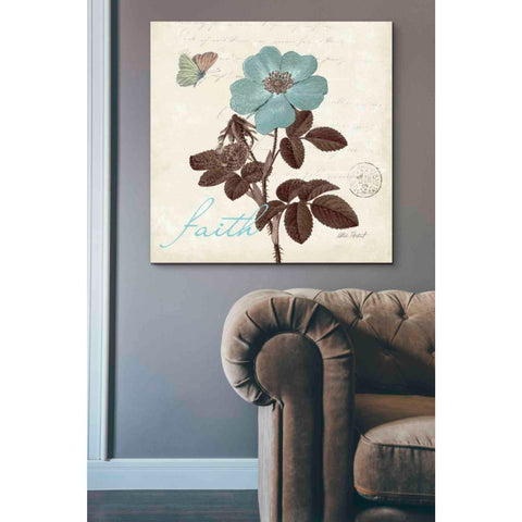 Image of 'Touch of Blue II - Faith' by Katie Pertiet, Canvas Wall Art,37 x 37