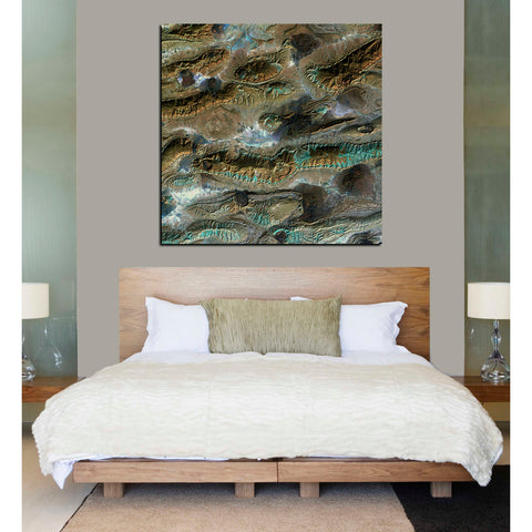 Image of 'Earth As Art: Salt Glaciers' Canvas Wall Art,37 x 37