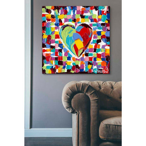 Image of 'Mosaic Heart I' by Carolee Vitaletti Giclee Canvas Wall Art