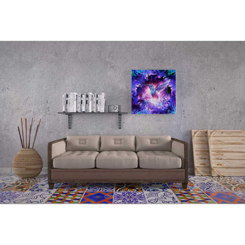 Image of 'Hummingbird Love' by Cameron Gray, Canvas Wall Art,37 x 37