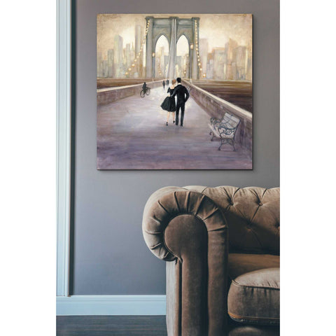 Image of 'Bridge to New York' by Julia Purinton, Canvas Wall Art,37 x 37