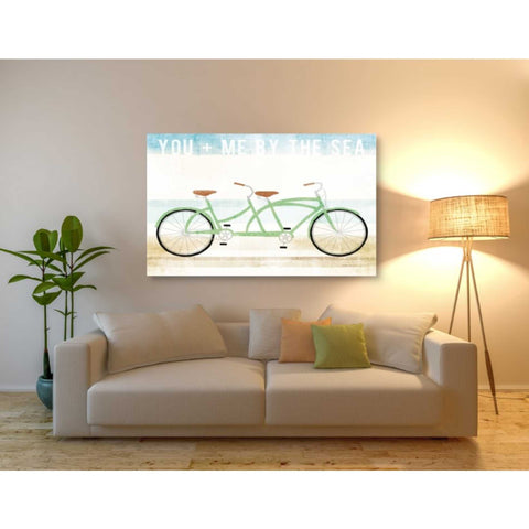 Image of 'Beach Cruiser Tandem v2' by Michael Mullan, Canvas Wall Art,54 x 40