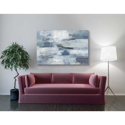 Image of 'Clear Water Indigo and Gray' by Silvia Vassileva, Canvas Wall Art,40 x 60