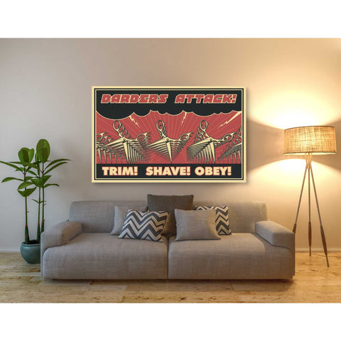 Image of 'Barbershop' Canvas Wall Art,40 x 60