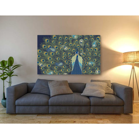 Image of 'Peacock Paradise VI' by Veronique Charron, Canvas Wall Art,60 x 40