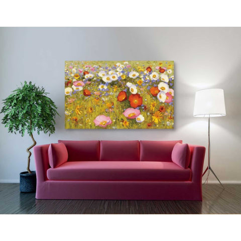 Image of 'Champ de Fleur III' by Shirley Novak, Canvas Wall Art,60 x 40