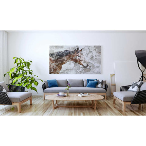 Image of 'Rustic Brown Horse' by Irena Orlov, Canvas Wall Art,60 x 40