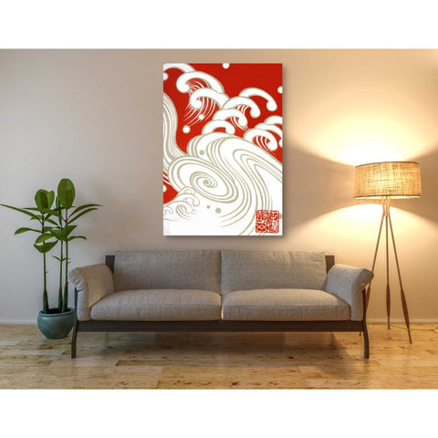 Image of 'Wave A' by Zigen Tanabe, Giclee Canvas Wall Art