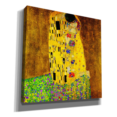 Image of 'The Kiss' by Gustav Klimt, Canvas Wall Art