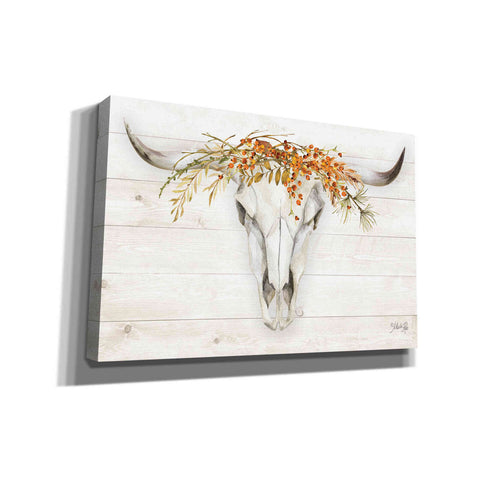 Image of 'Fall Steer Skull' by Marla Rae, Canvas Wall Art