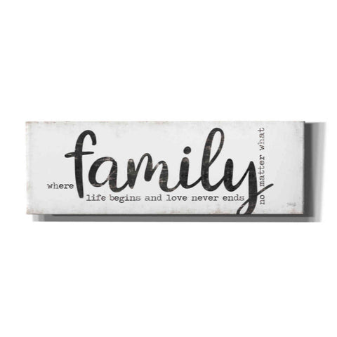 Image of 'Family Where Life Begins' by Marla Rae, Canvas Wall Art