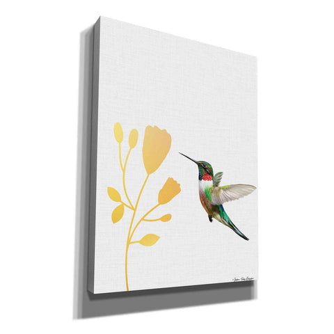 Image of 'Hummingbird and the Flower' by Seven Trees Design, Canvas Wall Art