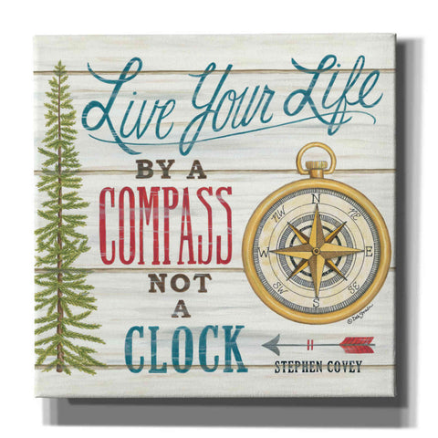 Image of 'Compass Not a Clock' by Deb Strain, Canvas Wall Art