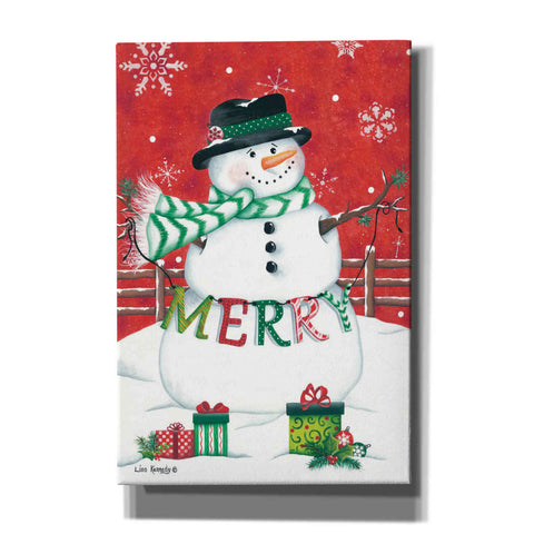 Image of 'Hope Snowman' by Lisa Kennedy, Canvas Wall Art