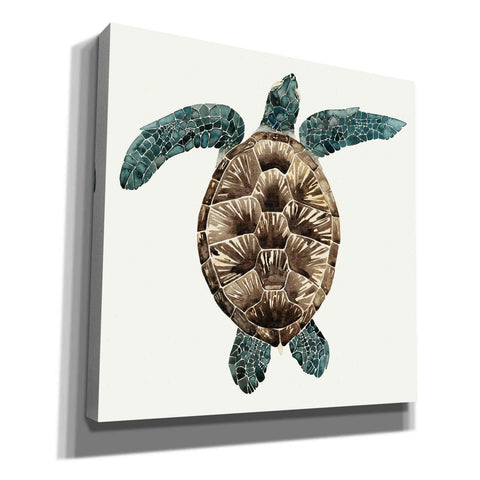 Image of 'Mosaic Turtle II' by Grace Popp, Canvas Wall Art