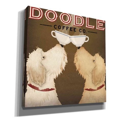 Image of 'Doodle Coffee Double II' by Ryan Fowler, Canvas Wall Art