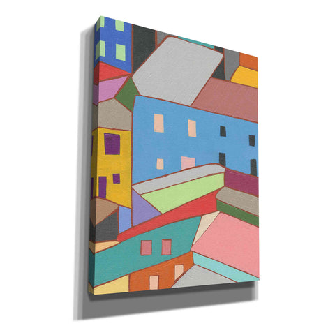 Image of 'Rooftops in Color I' by Nikki Galapon, Canvas Wall Art