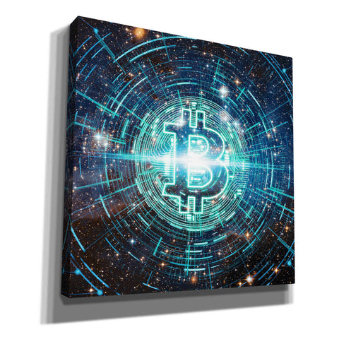 Image of 'Cyber Bitcoin', Canvas Wall Art