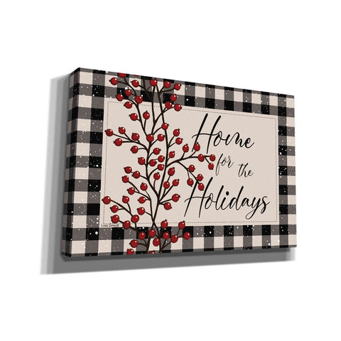 Image of 'Home for the Holidays with Berries' by Linda Spivey, Canvas Wall Art