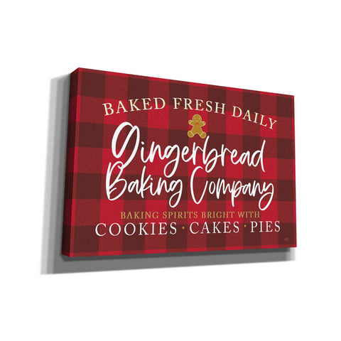 Image of 'Gingerbread Baking Company' by Lux + Me, Canvas Wall Art