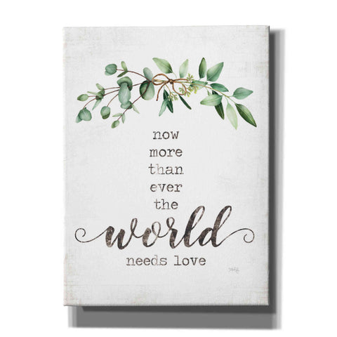 Image of 'The World Needs Love' by Marla Rae, Canvas Wall Art