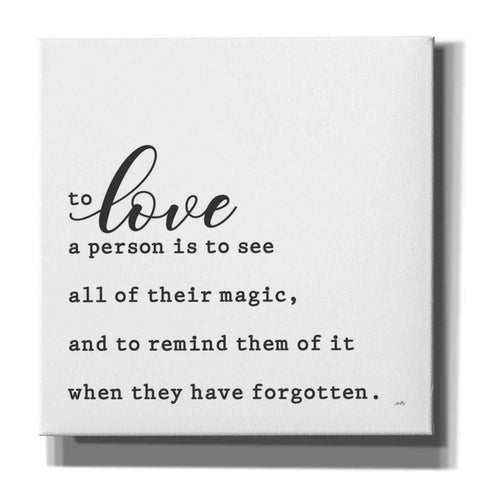 Image of 'To Love' by Misty Michelle, Canvas Wall Art