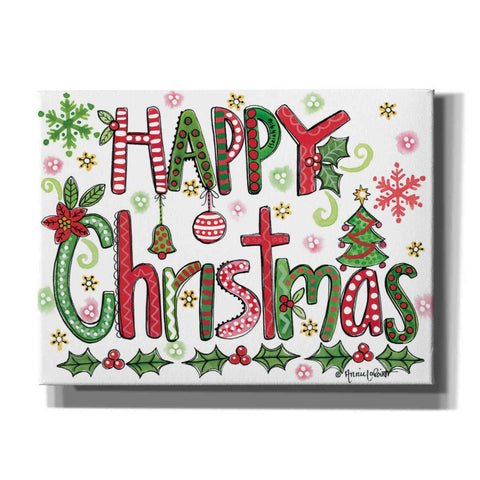 Image of 'Happy Christmas' by Annie LaPoint, Canvas Wall Art,Size B Landscape