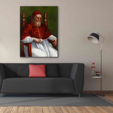 Image of 'Portrait of Pope Julius II' by Raphael, Canvas Wall Art,40 x 54