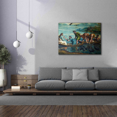 Image of 'The Miraculous Draught of Fishes' by Raphael, Canvas Wall Art,54 x 40