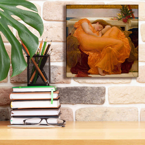 Image of 'Flaming June' by Sir Frederick Leighton, Canvas Wall Art,12 x 12