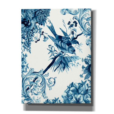 Image of 'Bird and Branch in Indigo II' by Naomi McCavitt, Canvas Wall Art
