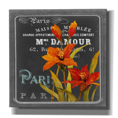 Image of 'Chalkboard Paris Collection C' by Studio W, Canvas Wall Art