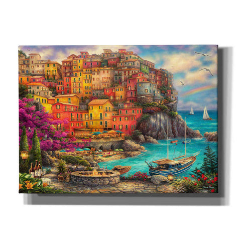 Image of 'A Beautiful Day at Cinque Terre' by Chuck Pinson, Canvas Wall Art