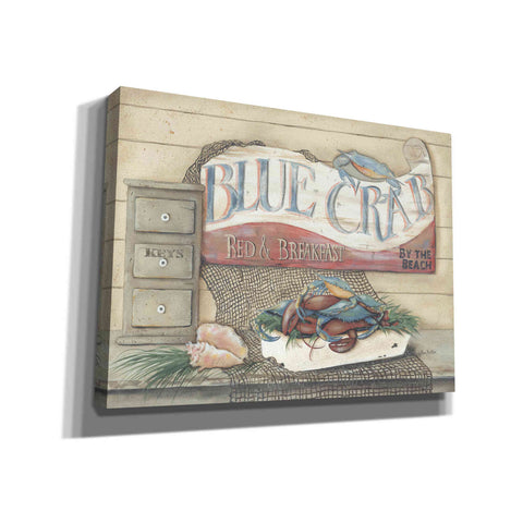 Image of 'Blue Crab B & B' by Pam Britton, Canvas Wall Art