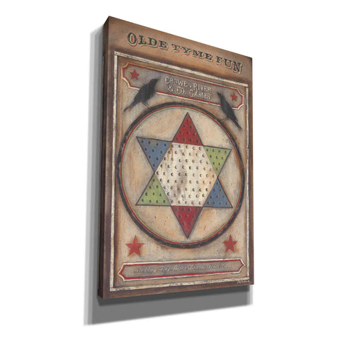 Image of 'Olde Tyme Chinese Checkers' by Pam Britton, Canvas Wall Art